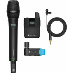 Sennheiser - Sistema de microfone AVX-Combo SET Digital Camera-Mount Wireless (1.9 GHz)