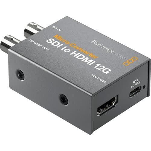 Blackmagic Design - Microconversor SDI para HDMI 12G com fonte de alimentação