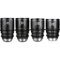 Laowa - Nanomorph LF Prime 4-Lens Bundle (32mm, 42mm, 55mm, 85mm) (Silver) Arri PL (Default) + EF