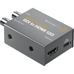 Blackmagic Design - Microconversor SDI para HDMI 12G com fonte de alimentação