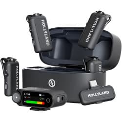Hollyland LARK MAX 2 - Microfone Wireless Ultimate Combo 4 Mics (Space Gray/2.4 GHz)