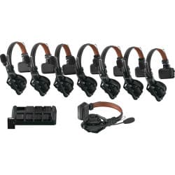 Hollyland - Solidcom C1 Pro-8S Full-Duplex ENC Wireless Intercom System com 8 Headsets (1.9 GHz)