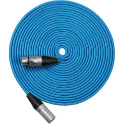 Kondor Blue - Cabo de áudio 3-Pin XLR Male para 3-Pin XLR Female (25')