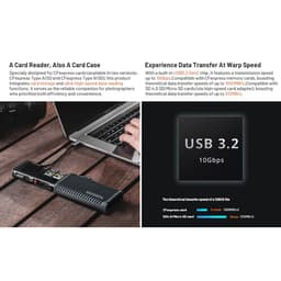 PGYTECH - CFexpress CreateMate Card Reader Case Type B/SD(Classic Black) - miniatura 9