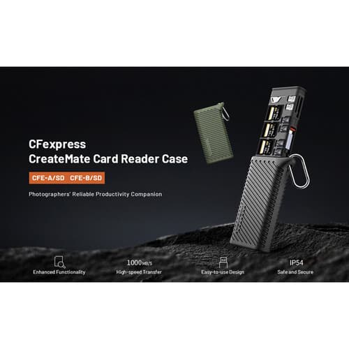 Pgytech - Case para leitor de cartão CreateMate CFexpress Tipo B/SD (Classic Black)