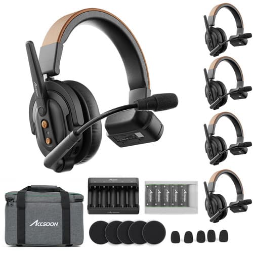 Accsoon - Sistema de intercomunicação CoMo SE Full-Duplex 5-Person Wireless (2.4 GHz) - imagem 2
