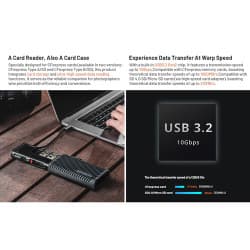 PGYTECH - CFexpress CreateMate Card Reader Case Type B/SD(Classic Black)