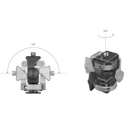 SmallRig - Swivel and Tilt Adjustable Monitor Support with Cold Shoe