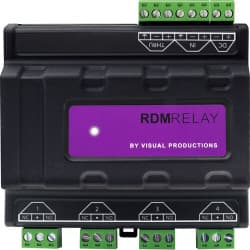 Visual Productions Din Rail Dmx Rdm 4-Channel Relay
