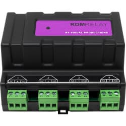 Visual Productions Din Rail Dmx Rdm 4-Channel Relay