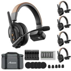 Accsoon - Sistema de intercomunicação CoMo SE Full-Duplex 5-Person Wireless (2.4 GHz)