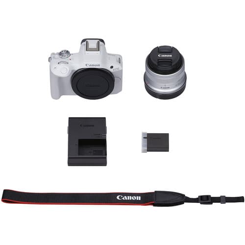 Canon - EOS R50 Mirrorless Camera with 18-45mm Lens (White) - imagem 7