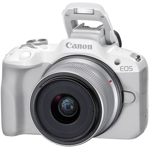 Canon - EOS R50 Mirrorless Camera with 18-45mm Lens (White) - imagem 8