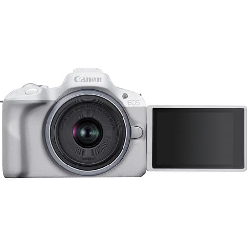 Canon - EOS R50 Mirrorless Camera with 18-45mm Lens (White) - imagem 5