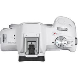 Canon - EOS R50 Mirrorless Camera with 18-45mm Lens (White) - miniatura 3