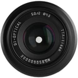 TTArtisan - Lente 50mm f/2 ( Z Mount, Black)