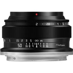 TTArtisan - Lente 50mm f/2 ( Z Mount, Black)