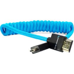 Kondor Blue - Espiralado Micro HDMI to Full HDMI (12-61cm) (Kondor Blue)