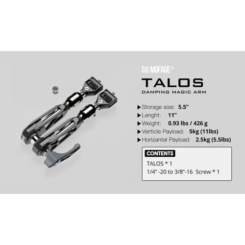 MOFAGE - Talos Damping Magic Arm (Silver) - imagem 4