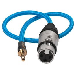 Kondor Blue - Cabo de áudio Braided Female XLR para 3.5mm TRS Macho (17", Blue) - miniatura 2