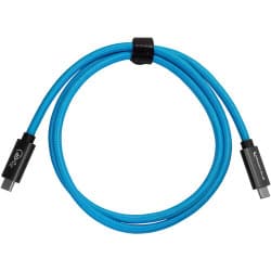 Kondor Blue - THUNDERBOLT 4 USB 4.0 TYPE C cabo BLAZING 40G SPEEDS 5A 100W STRAIGHT 3 FT