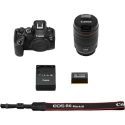 Canon - Câmera Mirrorless EOS R6 Mark III com lente 24-105mm f/4