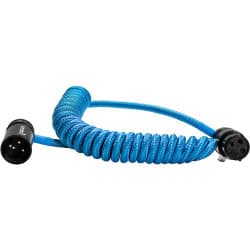 Kondor Blue - 12-61cm espiralado Low Profile angular cabo XLR (Kondor Blue)