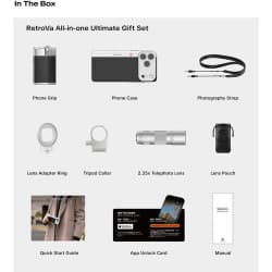 PGYTECH - RetroVa All-in-One Ultimate Gift Set para iPhone 16 Pro Max (Graphite Black)