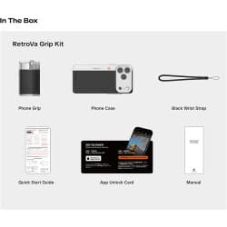 PGYTECH - Retrova Grip Kit (Graphite Black-iPhone 16 Pro Max)