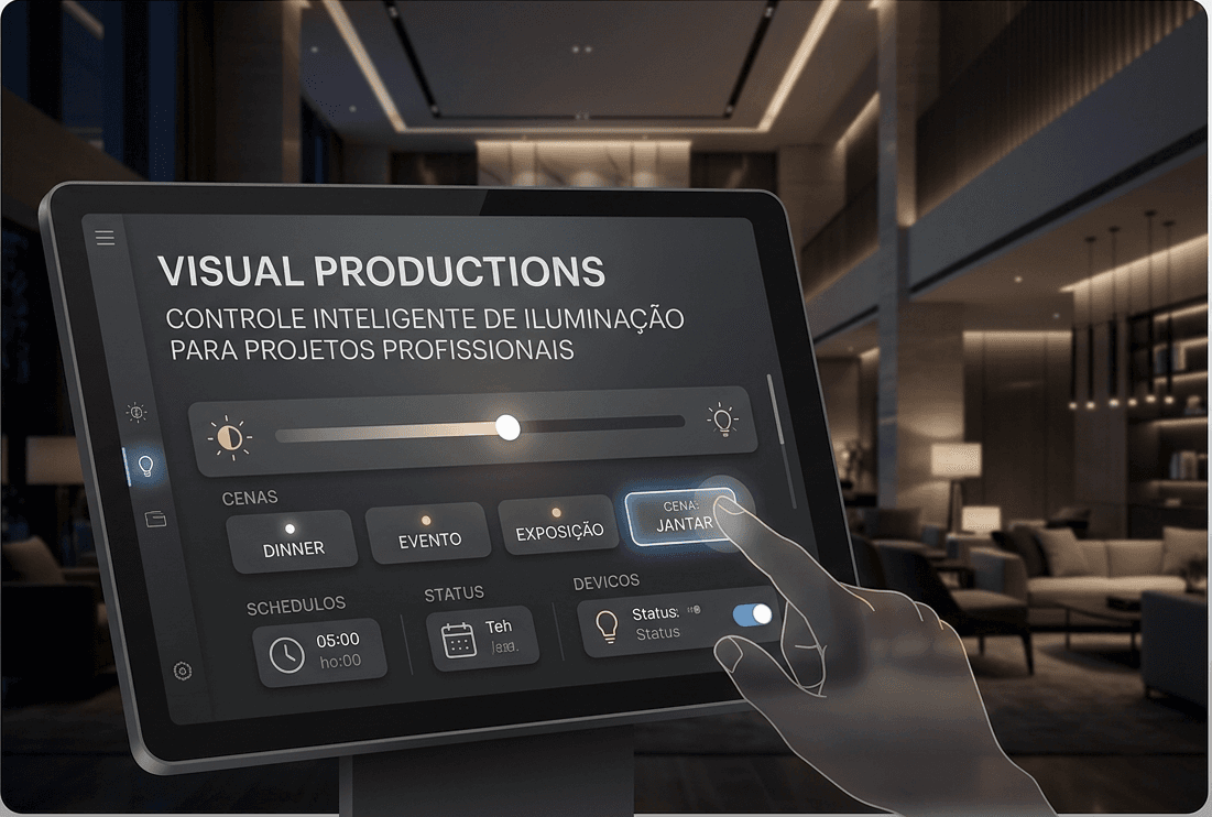 Visual Productions: controle inteligente de iluminação para projetos profissionais