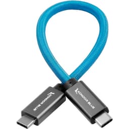 Kondor Blue - USB C to USB C High Speed cabo for SSD Recording (22cm) - miniatura 1