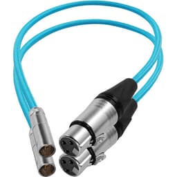 Kondor Blue - Mini XLR macho to XLR fêmea 41cm cabo de áudio (2 pack) for BMPCC & C70 (Kondor Blue) - miniatura 1
