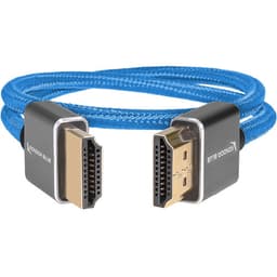 Kondor Blue - HDMI to HDMI 41cm Thin Braided cabo for on Camera Monitors (Kondor Blue) - miniatura 1