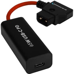 Kondor Blue - 6” D-Tap to fêmea USB C PD 2 Way Battery Charging cabo de alimentação (Cardinal Red) - miniatura 1