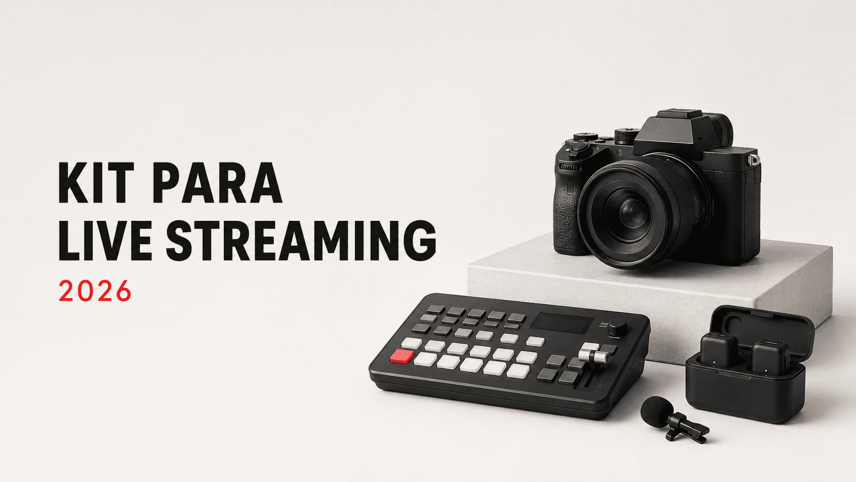Kit para live streaming profissional: o que você precisa em 2026