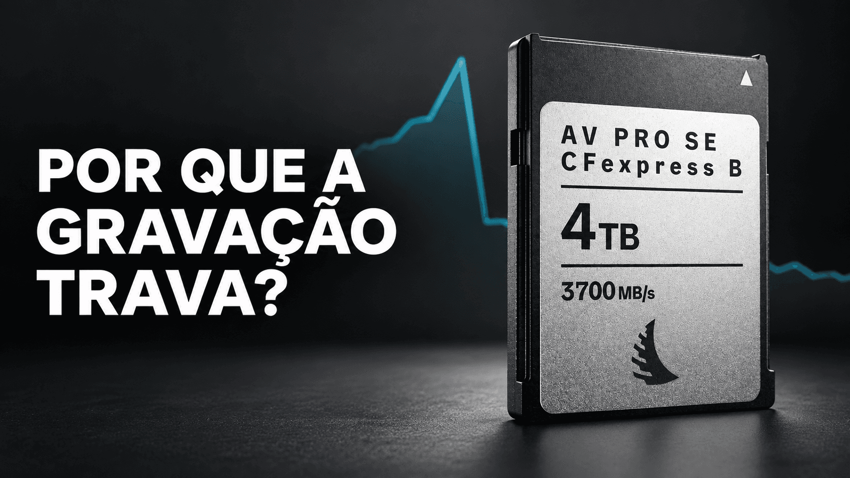 Por que a gravação para mesmo com um cartão rápido?