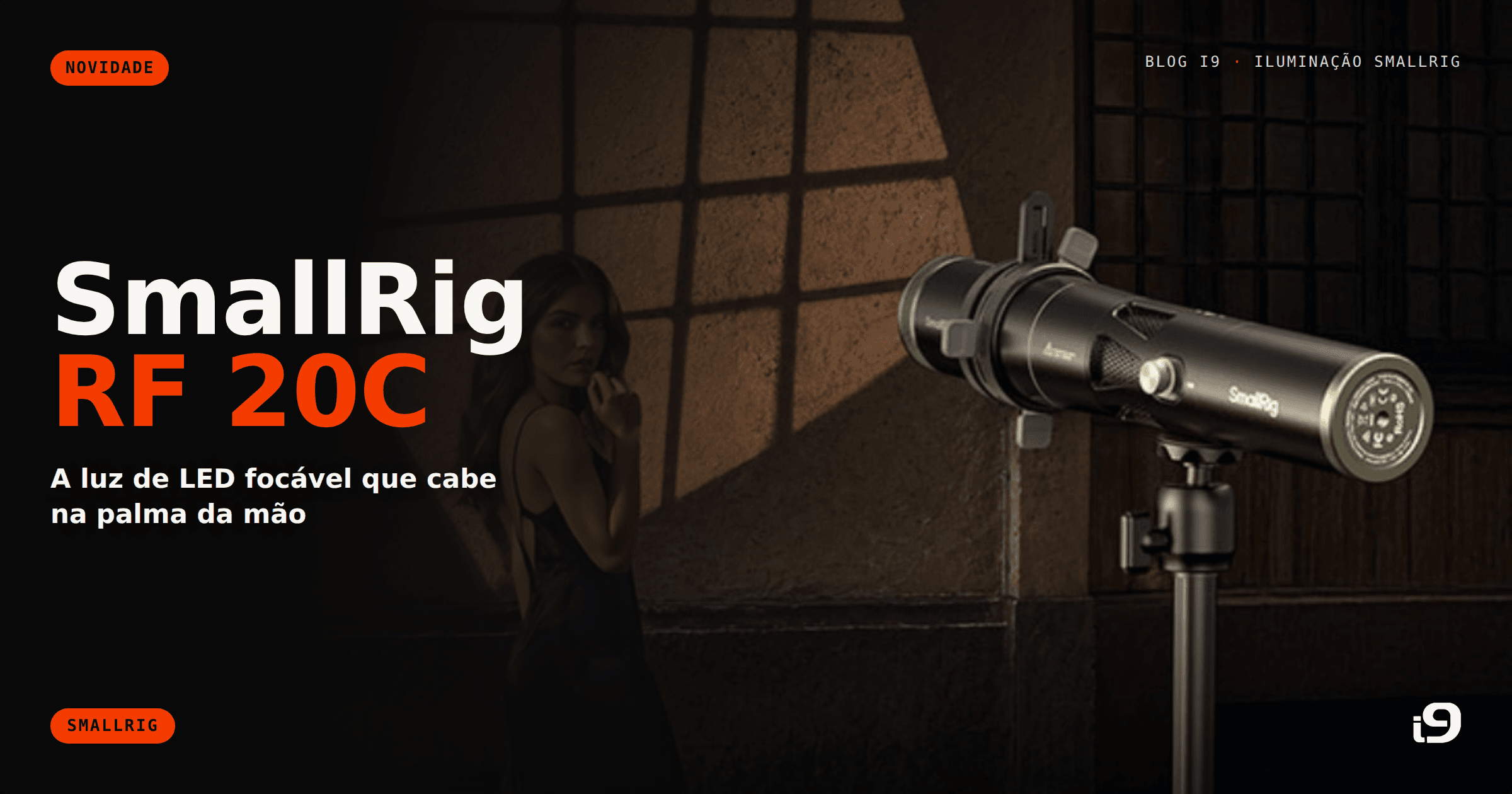SmallRig RF 20C: a luz de LED focável que cabe na palma da mão