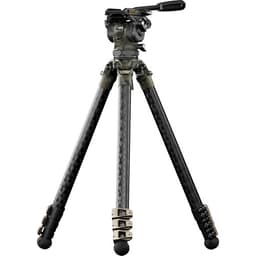 Tilta - Cabeça fluida Cine de 75 mm com pernas de tripé de fibra de carbono de 3 estágios (Forest Camo) - miniatura 1