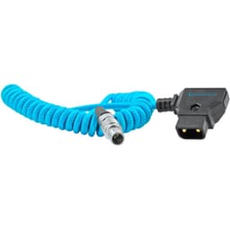 Kondor Blue - D-Tap to LEMO 2 Pin 0B macho cabo de alimentação for Z CAM, SmallHD, Teradek (espiralado)(Kondor Blue) - miniatura 1