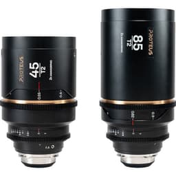Laowa Proteus - Kit de lentes Venus Optics 2x Anamórficas 45 e 85mm T2 (PL/EF, Metros, Amber Flare)