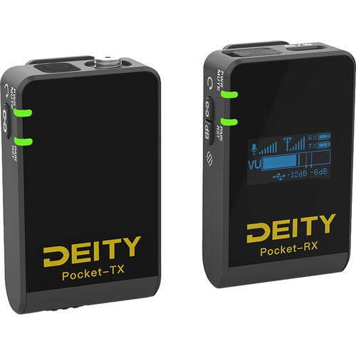 Image ProductDeity Pocket Wireless - Microfone Lapela Sem Fio para Câmeras e Smartphones (2,4 GHz, preto)